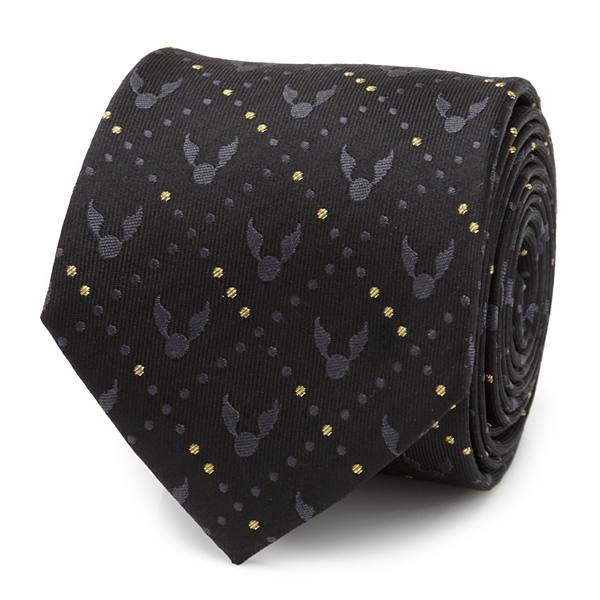 Golden Snitch Black Silk Men's Tie Altr/Ego