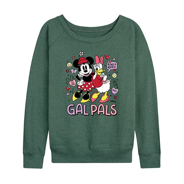 Disney's Minnie Mouse & Daisy Duck Women's Gal Pals French Terry Long Sleeve Tee Disney