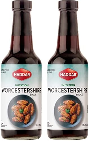 Haddar Vegan Friendly Worcestershire Sauce 10oz (2 Pack) | Vegan, Fish Free, Gluten Free, Soy Free, Kosher for Passover Haddar