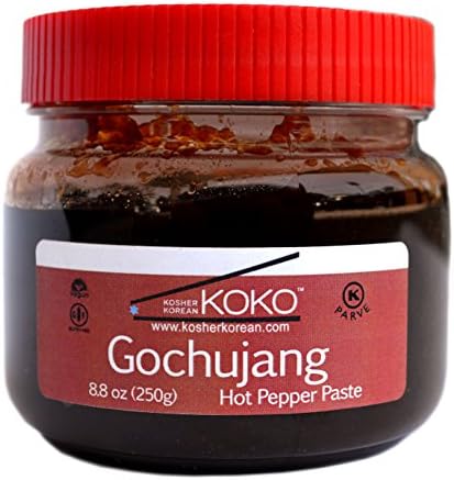 Koko Gochujang (Fermented Hot Pepper Paste) 8.8oz(250g) - Certified Kosher Gochujang - Premium Gluten-free 100% Korean all Natural KOKO Food