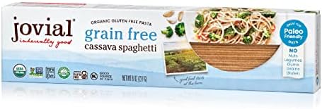 Jovial Grain-Free Cassava Spaghetti - Spaghetti Noodles, Cassava Pasta, Paleo Pasta, Gluten Free Pasta Spaghetti, Grain-Free, Certified Gluten-Free, USDA Certified Organic, Non-GMO - 8 Oz, 3 Pack Jovial