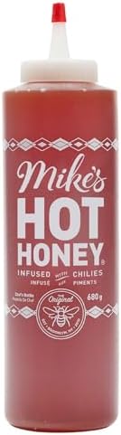 Mike's Hot Honey, America's #1 Brand of Hot Honey, Spicy Honey, All Natural 100% Pure Honey Infused with Chili Peppers, Gluten-Free, Paleo-Friendly (10oz Bottle, 1 Pack) Mike's Hot Honey