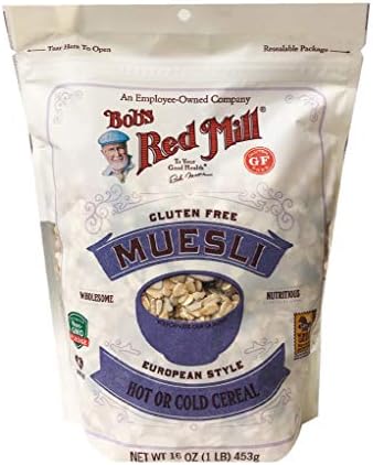 Bob's Red Mill New European Style Hot or Cold Cereal Museli 14oz, 1 Pack (Original) Bobs Red Mill Muesli