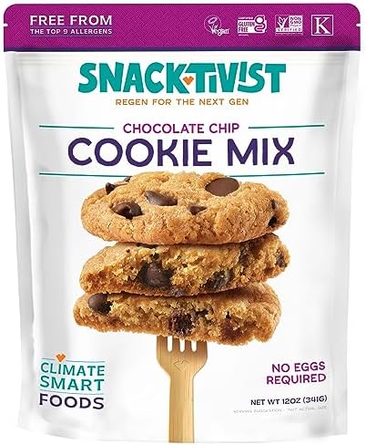 Snacktivist Chocolate Chip Cookie Baking Mix - Gluten-Free, Vegan, Egg-Free, Dairy-Free, Non-GMO 12 OZ Snacktivist Foods