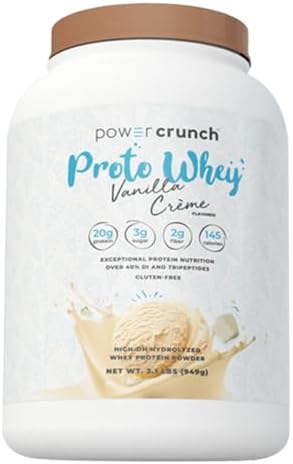 Протеиновый порошок Proto Whey со вкусом ванили, 20 г белка, 26 порций, 962 г Power Crunch