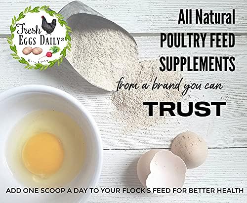 Fresh Eggs Daily Brewer's Yeast with Garlic Powder and Niacin for Ducks Ducklings Feed Supplement Vitamins for Backyard Chickens 1LB Fresh Eggs Daily