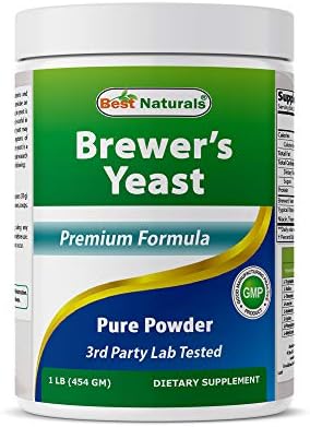 Best Naturals 100% Pure Brewers Yeast Powder - 16 oz - Supports for Increased Breast Milk Supply During Breastfeeding, Lactation, Digestive Health Best Naturals