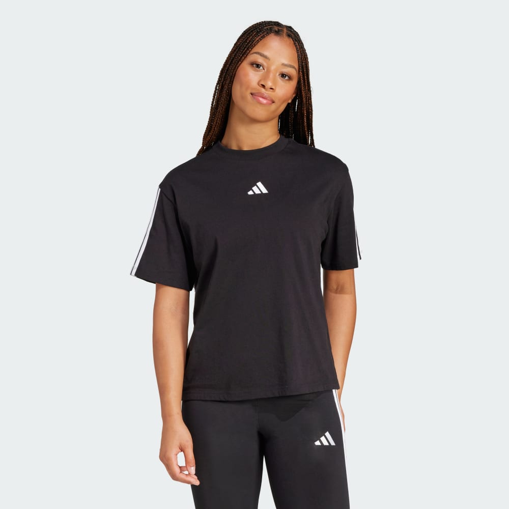 Essentials 3-Stripes Boyfriend Tee Adidas