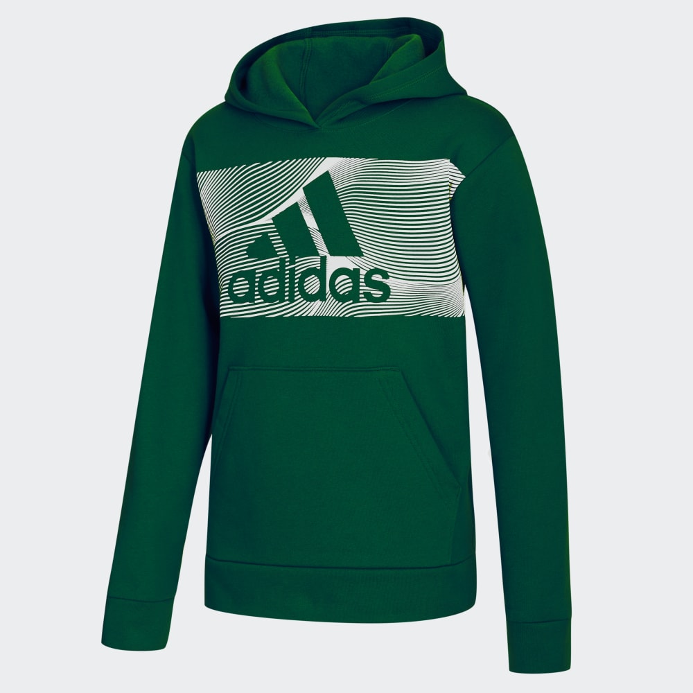 Cotton Fleece Pullover Hoodie Adidas