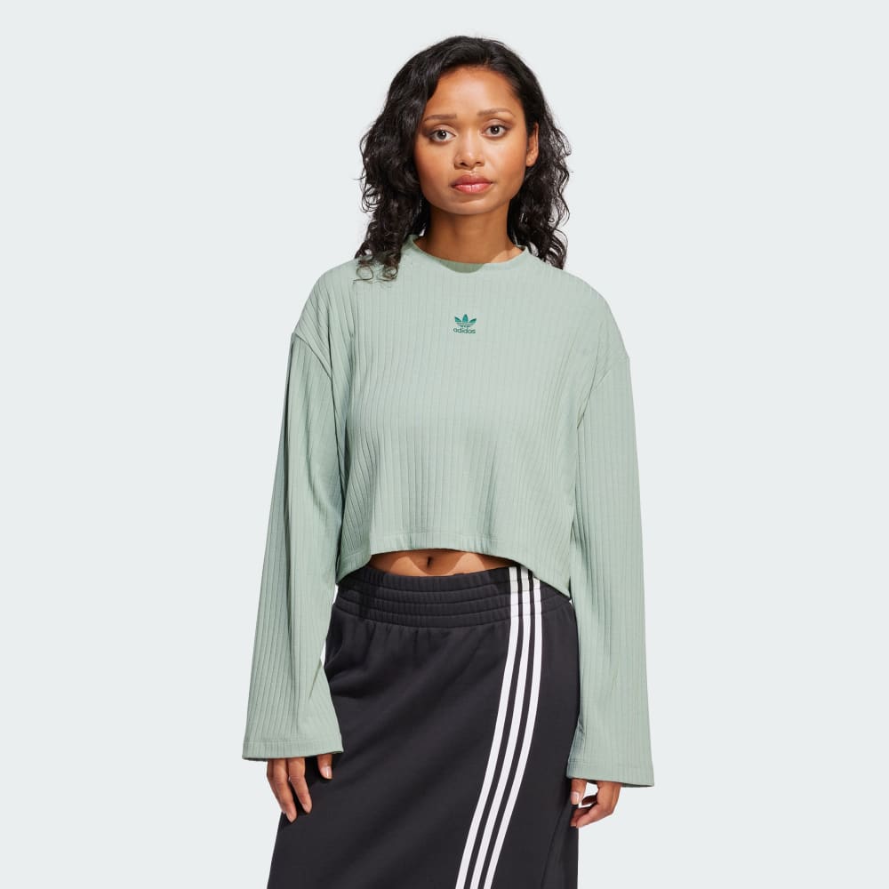 Essentials Wide Rib Long Sleeve Tee Adidas Originals