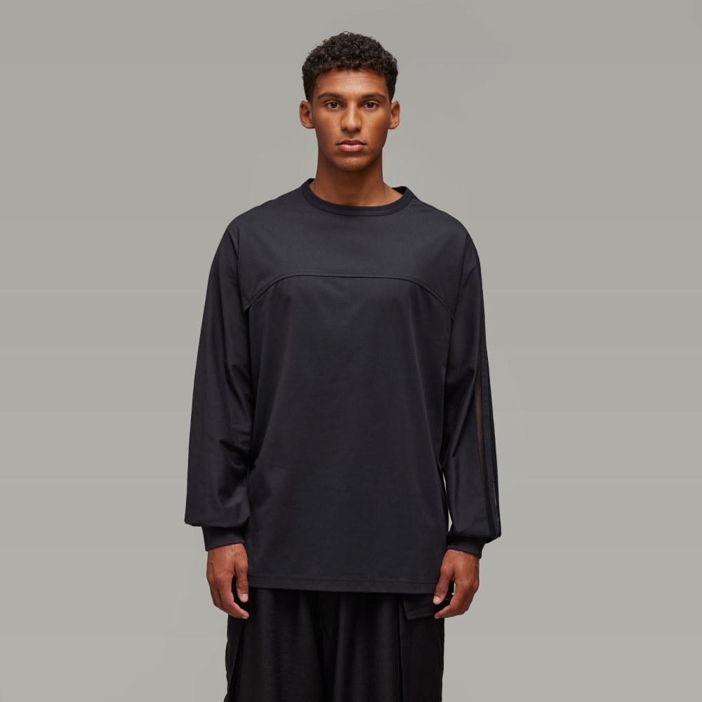 Y-3 Mesh Stripes Long Sleeve Tee Adidas Y-3