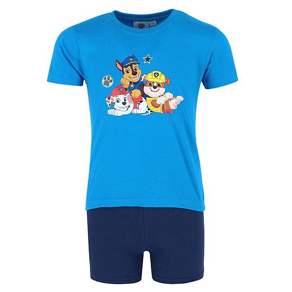 Textiel Trade Boy's Paw Patrol Short Sleeve And Shorts Pajama Set Textiel Trade