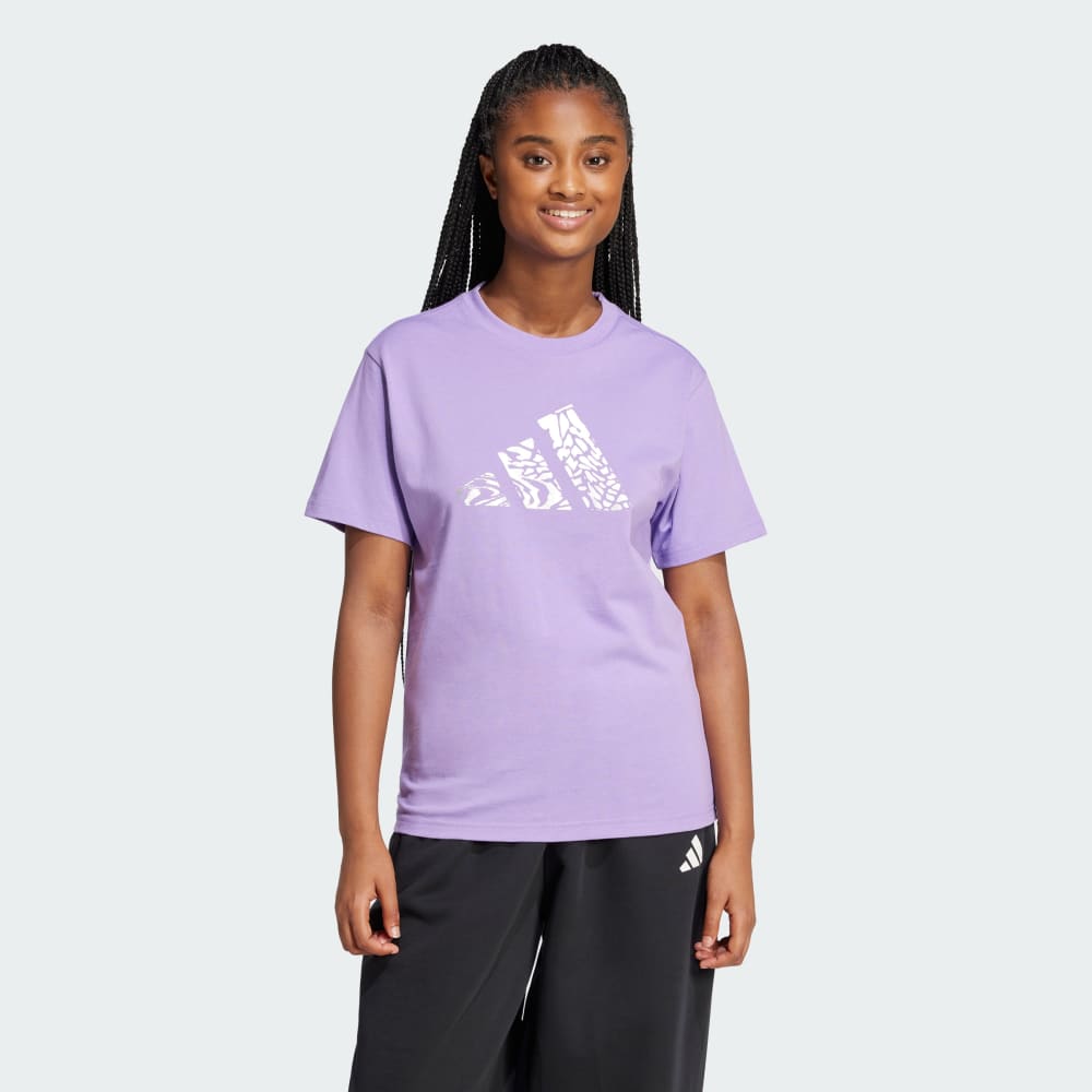 Tech Metallic Graphic Tee Adidas