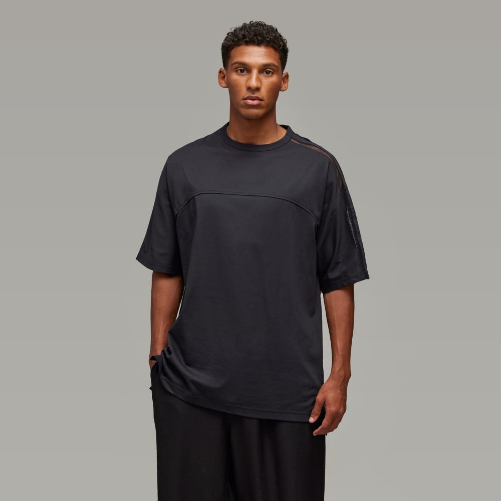 Y-3 Mesh 3-Stripes Short Sleeve Tee Adidas Y-3