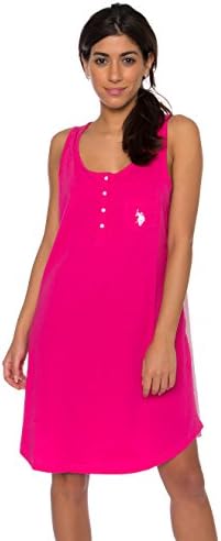 U.S. Polo Assn. Womens Sleeveless Nightgown – Tank Sleep Dress with Woven Back… U.S. Polo Assn.