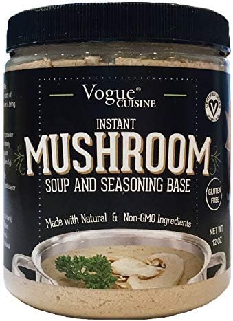 Vogue Cuisine Mushroom Soup & Seasoning Base - Low Sodium & Gluten Free (12 oz) Vogue Cuisine