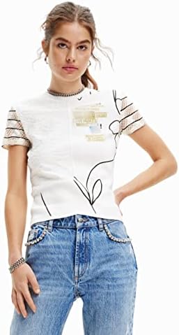 Desigual Women's Woman Knit T-Shirt Short Sleeve Desigual