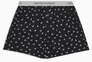 Emporio Armani mens Loungewear Yarn Dyed Woven Pyjamas Boxer Emporio Armani