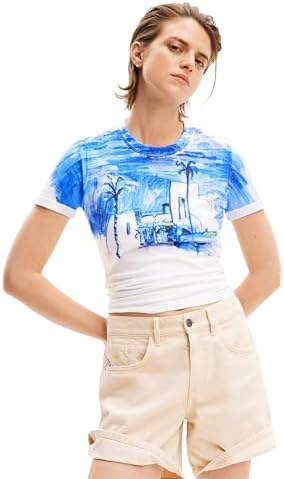 Desigual Women's Camiseta Paisaje Mediterráneo Desigual