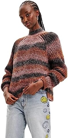 Desigual Women's Woman Flat Knit Thick Gauge Pullover Desigual