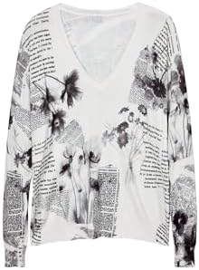 Desigual Women's Newspaper Print Sweater Desigual