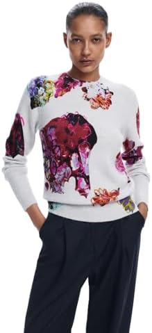 Desigual Women's Woman Flat Knit Thick Gauge Pullover Desigual