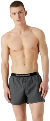 Emporio Armani Men's Yarn Dyed Woven Pyjama Boxer Emporio Armani