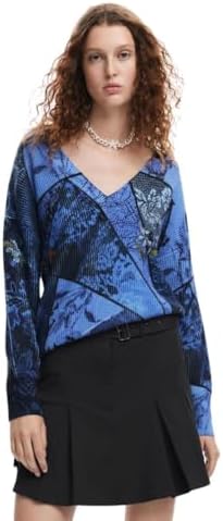 Desigual Women's Woman Flat Knit Thick Gauge Pullover Desigual