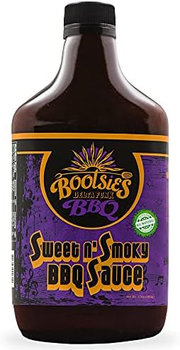 Соус BBQ Sweet n’ Smoky, 480 г, с медом и чили, без глютена, с натуральными ингредиентами Bootsies Delta Funk BBQ