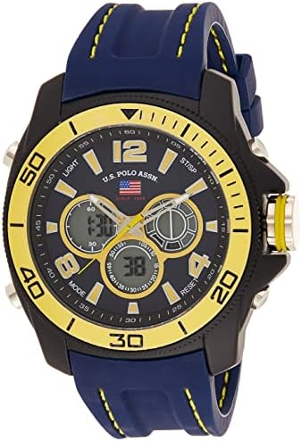 U.S. Polo Assn. Sport Men's US9322 Sport Watch with Navy Silicone Band Accutime