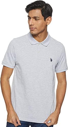 U.S. Polo Assn. Men's Classic Polo Shirt, Two-Button Closure Pique Polo Shirt, Summer Fashion Golf Shirt U.S. Polo Assn.