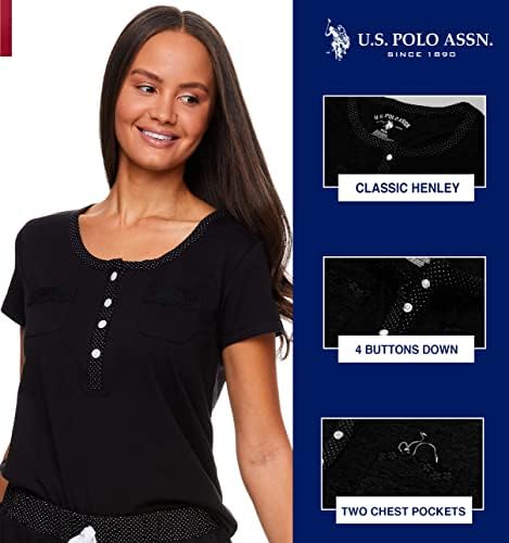 U.S. Polo Assn. Womens Pajama Sets 2-Pack - Stretch Pajama Sets for Women - PJ Set U.S. Polo Assn.