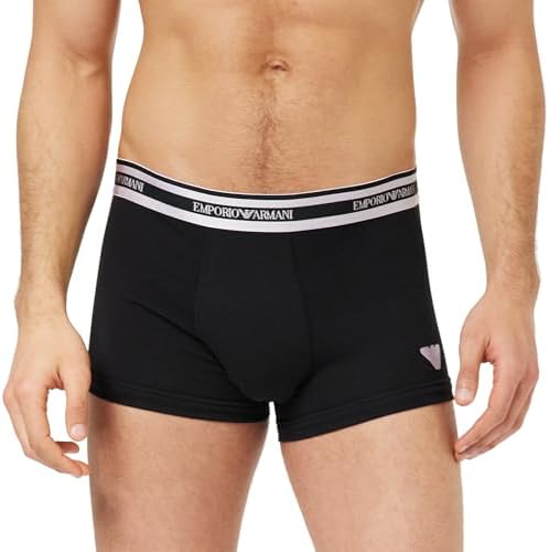 Emporio Armani Men's Stretch Cotton Shiny Logoband Trunk Emporio Armani