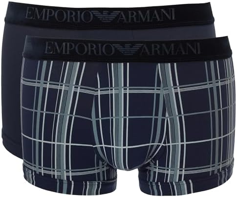 Emporio Armani Men's Tartan Gift Box 2-Pack Trunk Emporio Armani