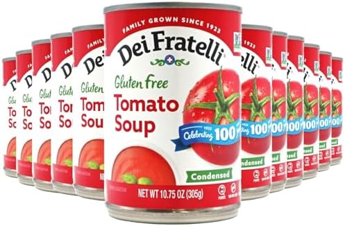 Dei Fratelli Tomato Soup (10.75 oz. cans; 12 pack) - Gluten Free - 5th Generation Recipe Dei Fratelli