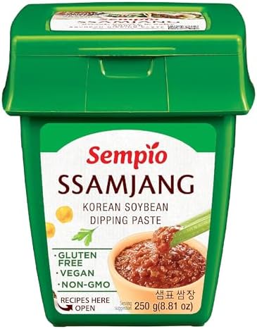 Sempio Ssamjang (17.6oz) - Sauce for Vegetables, Korean BBQ & More. Vegan, Non-GMO. Sauce for Vegetables, Korean BBQ & More. Vegan, Non-GMO Sempio