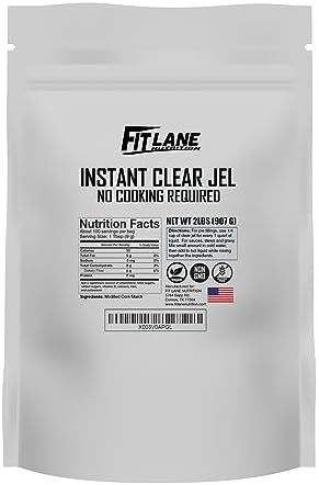 Clear Jel Instant Type Powder 2 Lbs: Secret Ingredient for Beautiful Pies - Thickener for Canning, Sauces, and Gravies - Gluten Free - Value Size Bag. Fit Lane Nutrition