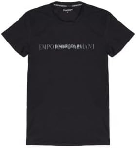 Мужская футболка Emporio Armani с круглым вырезом и пиксельным логотипом EA Emporio Armani