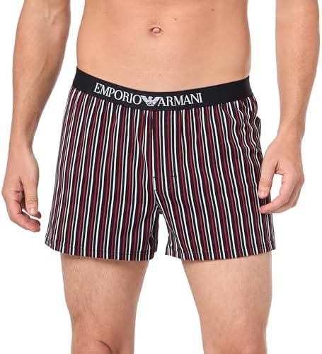 Emporio Armani Men's Stretch Cotton Classic Pattern Mix Boxer Emporio Armani