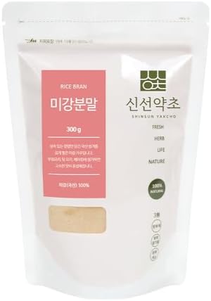 K-Herb Korean Roasted Rice Bran Powder 300g, Pure Powder, Soft Rich Flavors, 미강 Sinsunherb