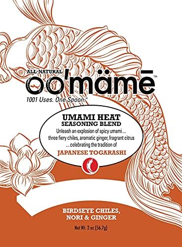 OO'mämē Umami Heat Seasoning Blend (2 oz Pouch) - Premium Mix Powder of Umami, Chiles, Ginger and Citrus - Japanese Style Condiment - Made in the USA - Vegan, Gluten-Free, Keto Oo'mämē