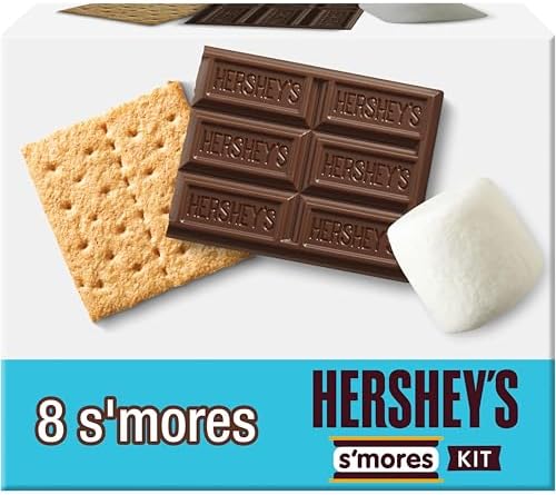 Набор S'mores с молочным шоколадом, зефиром и крекерами, 397 г, для 8 порций, идеально подходит для пикников и праздников Hershey's