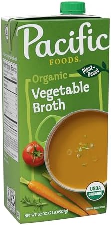 Pacific Foods Organic Vegetable Broth, Plant Based, 32 oz Carton Pacific Foods