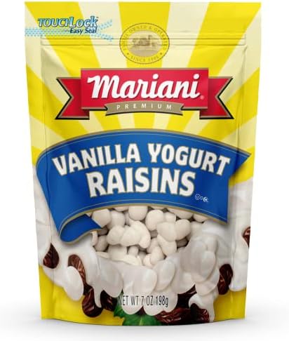 Mariani | Vanilla Yogurt Raisins | Healthy Snacks for Kids & Adults | Gluten Free Snacks | 4 Ounces (Pack of 3) Mariani Premium