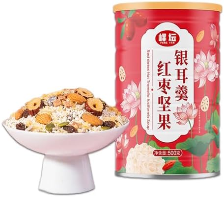 500g Osmanthus Fragrant Nuts Lotus Root Starch Powder Breakfast Meal，Lotus Root Powder Soup Mix Chinese Asian Soup，Instant Breakfast Microwave Food Family Drinks Nakazawa