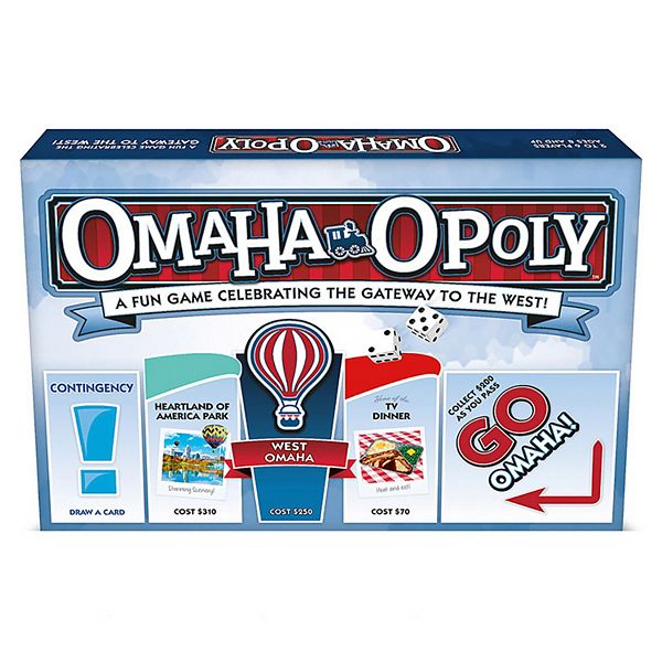 Late For The Sky: Omaha-Opoly - City Themed Family Board Game Late For The Sky