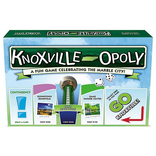 Late For The Sky: Knoxville-Opoly - City Themed Family Board Game Late For The Sky