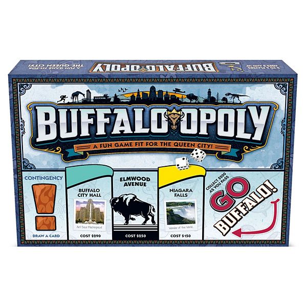 Late For The Sky: Buffalo-Opoly - City Themed Family Board Game Late For The Sky