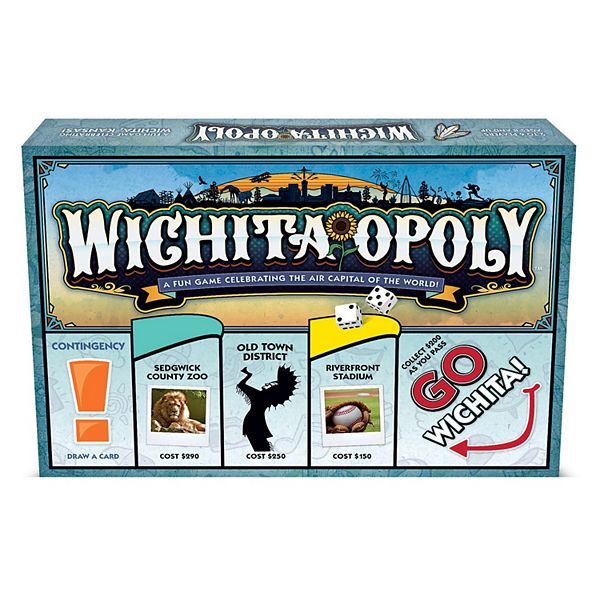 Late For The Sky: Wichita-Opoly - City Themed Family Board Game Late For The Sky