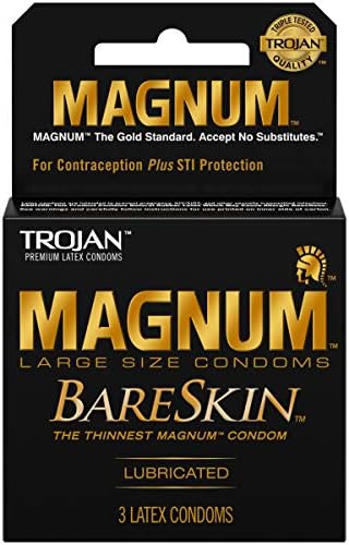 Trojan Magnum Bareskin Male Condoms, 3 Count by Trojan TROJAN